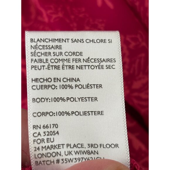 Urban Outfitters Ecote Magenta Sleeveless Floral Dress With Back Snap Detail S - Picture 6 of 13